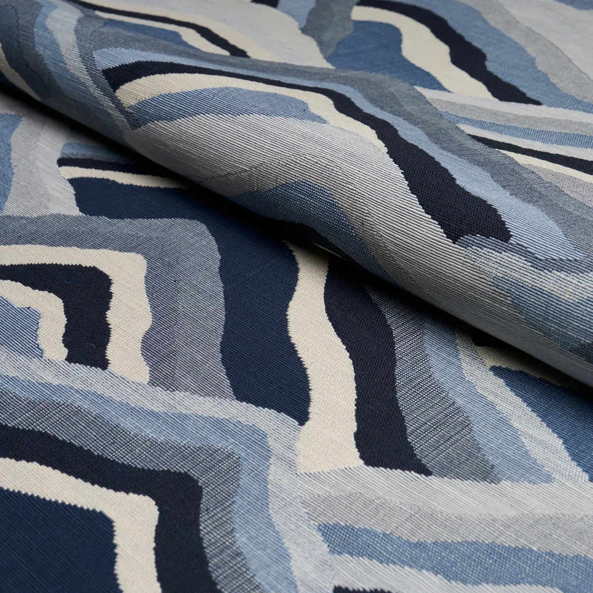 AVALA HILLS fabric OCEAN color by Schumacher