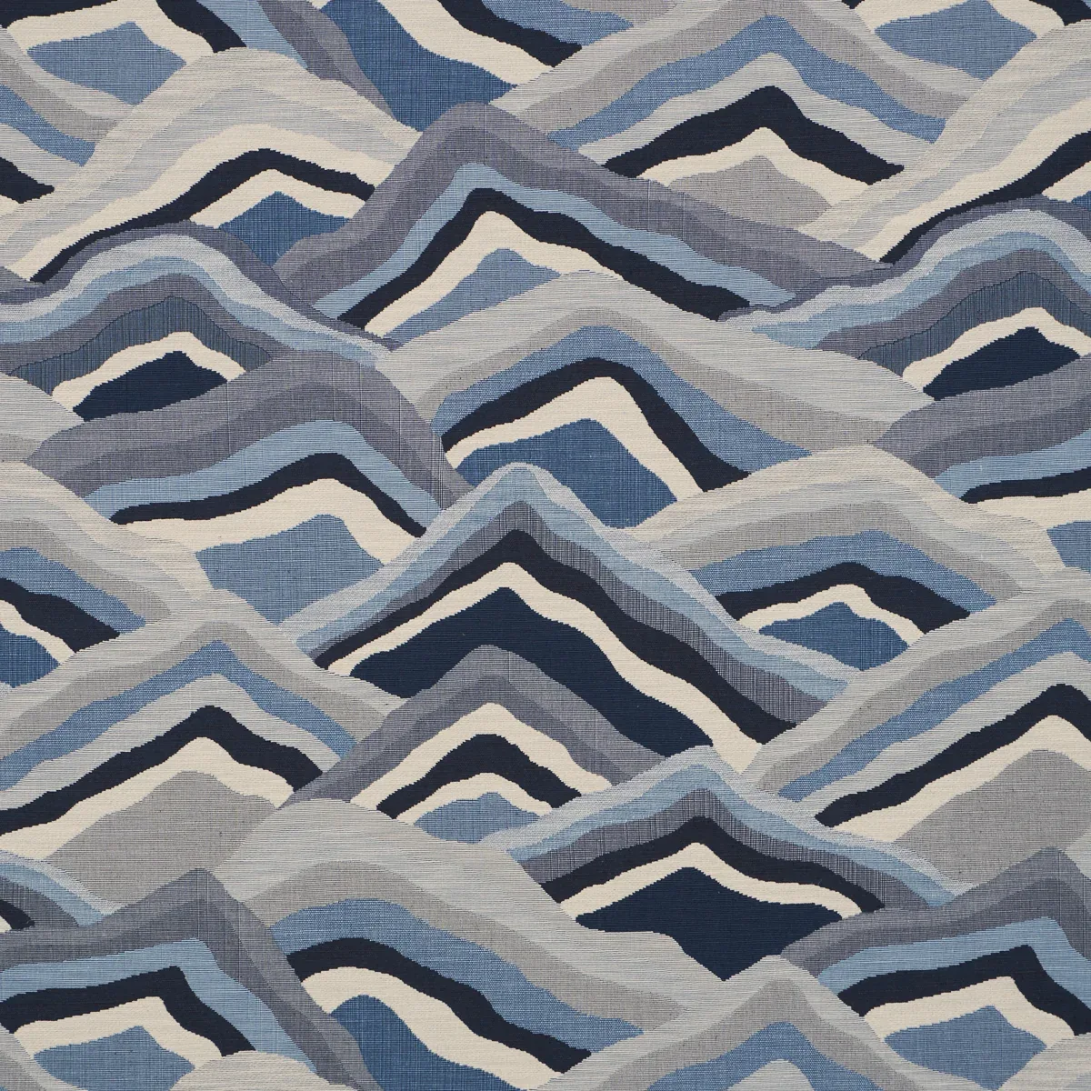 AVALA HILLS fabric OCEAN color by Schumacher
