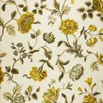 AVEBURY FLORAL VINE fabric CITRINE color by Schumacher