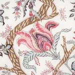 AVELINE LINEN Fabric – ROSE | Schumacher | Wallpaper Twins AVELINE LINEN fabric ROSE color by Schumacher