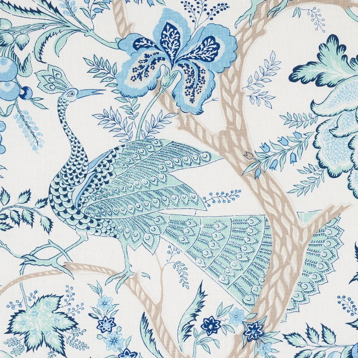 AVELINE LINEN Fabric – SEAGLASS | Schumacher | Wallpaper Twi AVELINE LINEN fabric SEAGLASS color by Schumacher