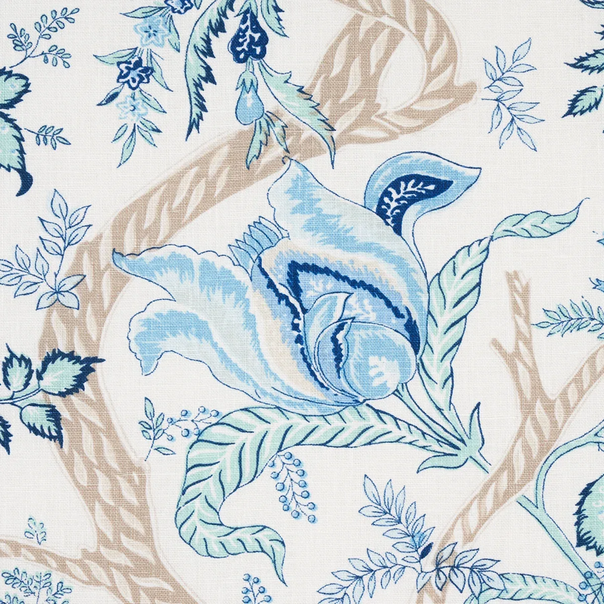 AVELINE LINEN Fabric – SEAGLASS | Schumacher | Wallpaper Twi AVELINE LINEN fabric SEAGLASS color by Schumacher