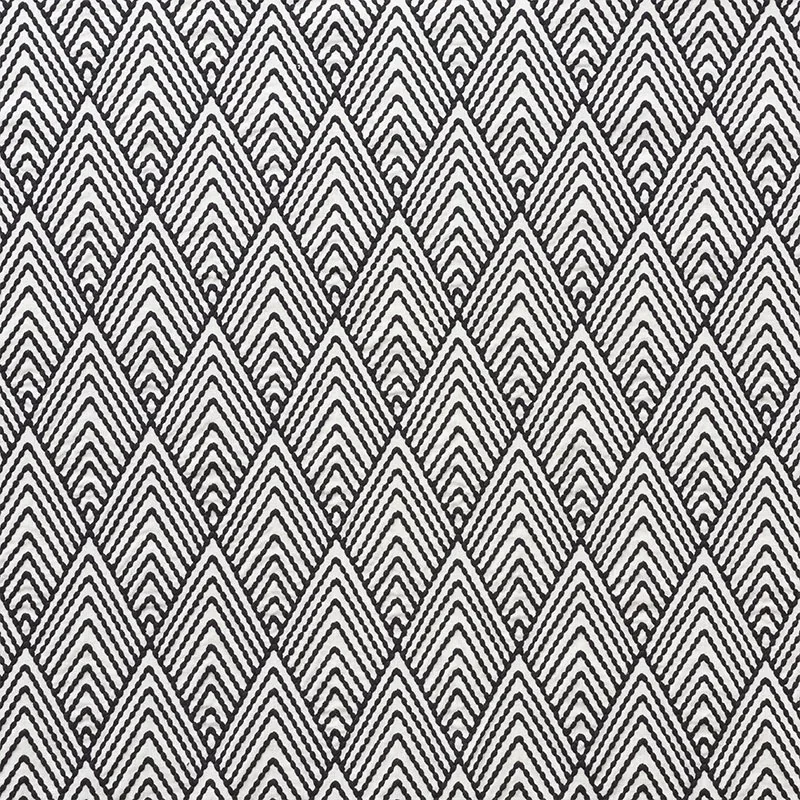 AVILA EMBROIDERY fabric BLACK color by Schumacher