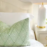 AVILA EMBROIDERY Fabric – GREEN | Schumacher | Wallpaper Twi AVILA EMBROIDERY fabric GREEN color by Schumacher