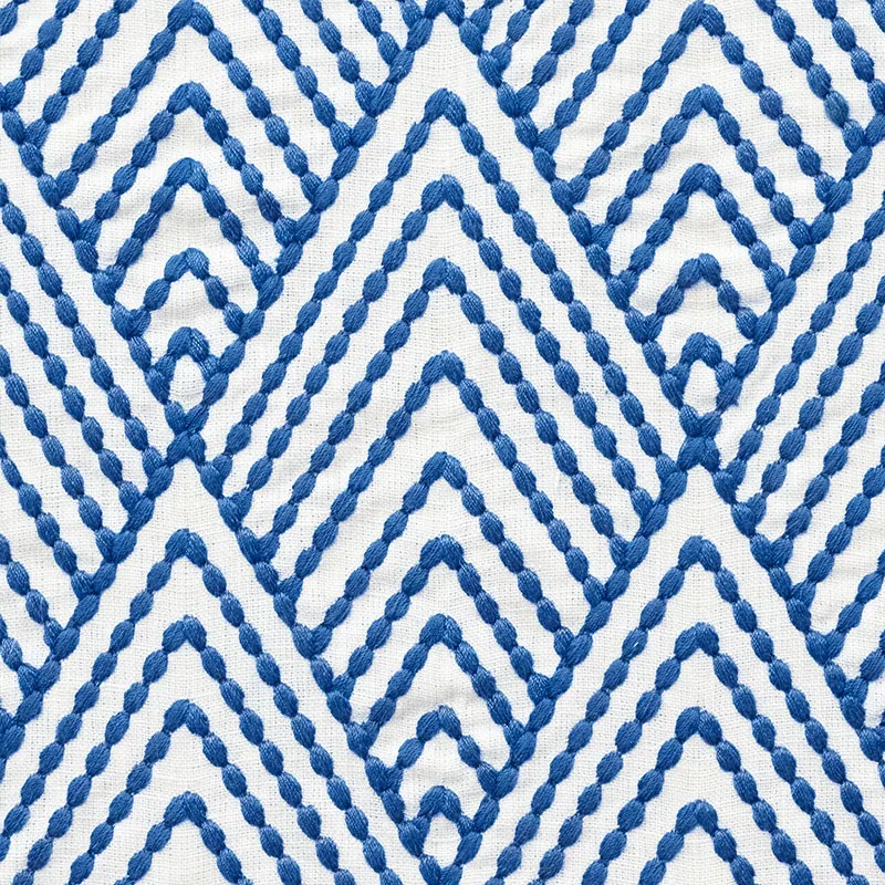 AVILA EMBROIDERY Fabric – NAVY | Schumacher | Wallpaper Twin AVILA EMBROIDERY fabric NAVY color by Schumacher