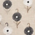 AVODICA EMBROIDERY Fabric – MOONSTONE | Schumacher | Wallpap AVODICA EMBROIDERY fabric MOONSTONE color by Schumacher