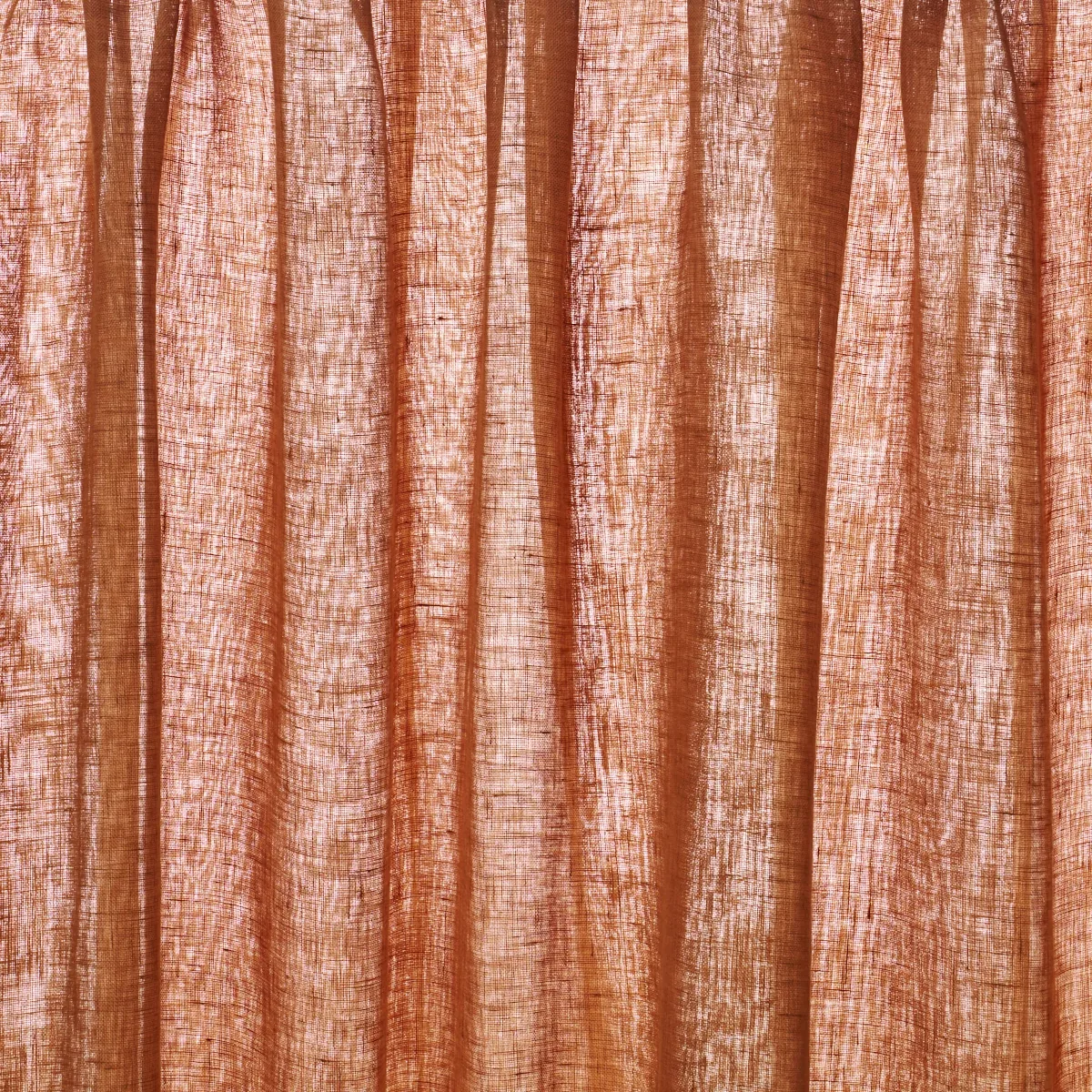 AYA SHEER fabric RUST color by Schumacher