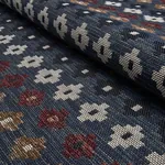 AYUMI PERFORMANCE Fabric – DENIM | Schumacher | Wallpaper Tw AYUMI PERFORMANCE fabric DENIM color by Schumacher