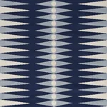 BACKGAMMON CUT VELVET fabric BLUE color by Schumacher