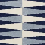 BACKGAMMON CUT VELVET fabric BLUE color by Schumacher
