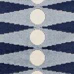 BACKGAMMON CUT VELVET fabric BLUE color by Schumacher