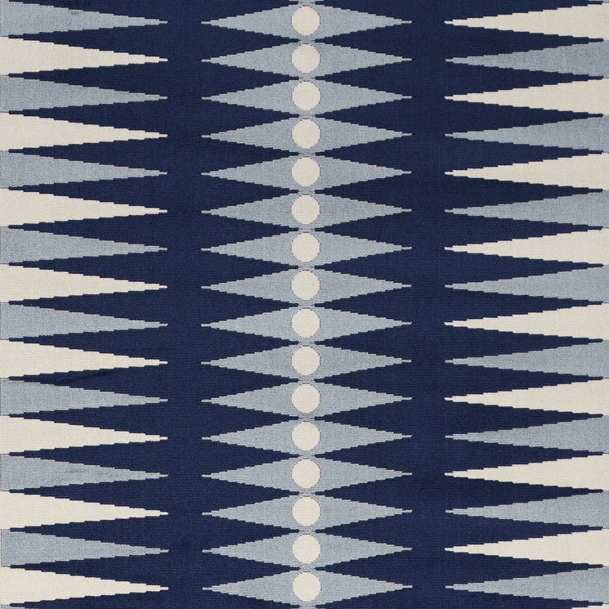 BACKGAMMON CUT VELVET fabric BLUE color by Schumacher