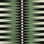 BACKGAMMON CUT VELVET fabric GREEN color by Schumacher