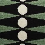 BACKGAMMON CUT VELVET fabric GREEN color by Schumacher