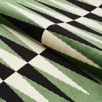 BACKGAMMON CUT VELVET fabric GREEN color by Schumacher
