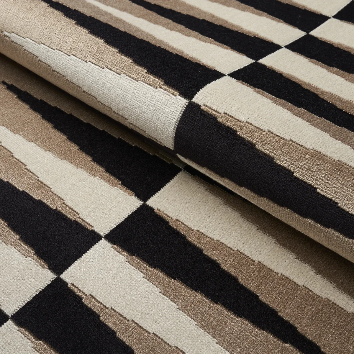 BACKGAMMON CUT VELVET Fabric – NEUTRAL | Schumacher | Wallpa BACKGAMMON CUT VELVET fabric NEUTRAL color by Schumacher