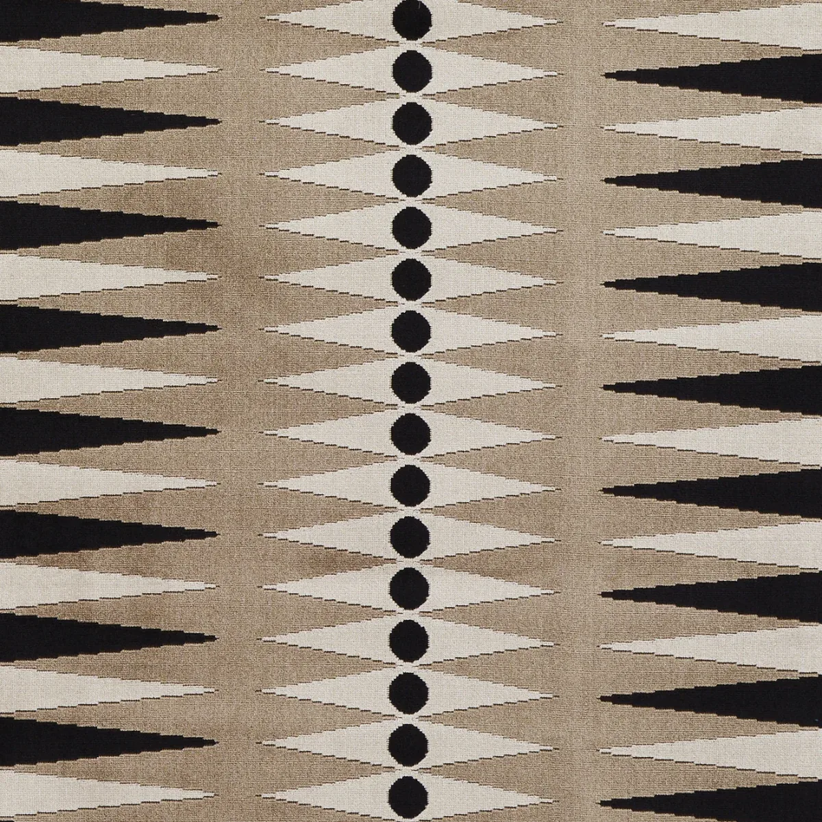 BACKGAMMON CUT VELVET fabric NEUTRAL color by Schumacher