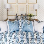 BAGATELLE Fabric – BLEU MARINE | Schumacher | Wallpaper Twin BAGATELLE fabric BLEU MARINE color by Schumacher
