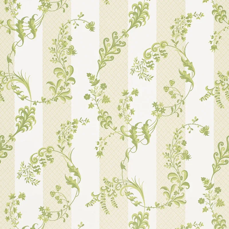 BAGATELLE fabric CITRON VERT color by Schumacher
