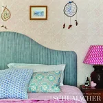 Bagru Hand Block Print Fabric – PINK | Schumacher | Wallpape Bagru Hand Block Print fabric PINK color by Schumacher