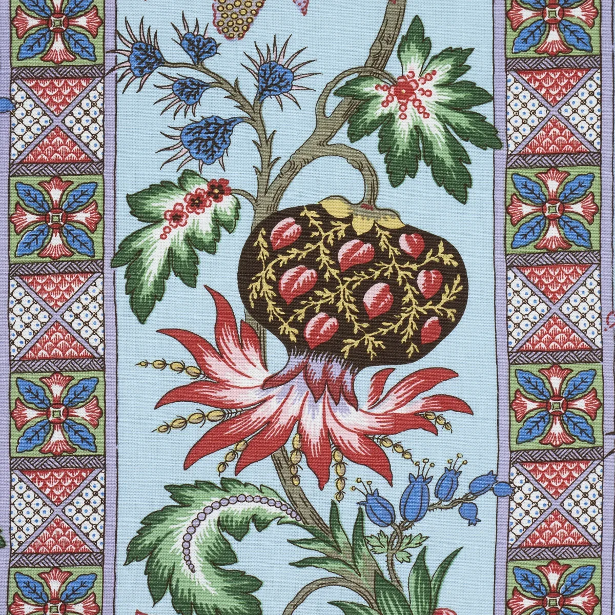 BAILEY BOTANICAL fabric AZURE color by Schumacher