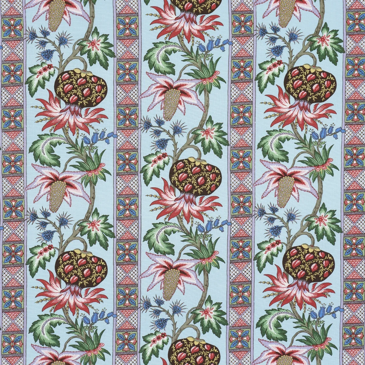 BAILEY BOTANICAL fabric AZURE color by Schumacher