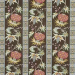 BAILEY BOTANICAL fabric CHOCOLATE color by Schumacher