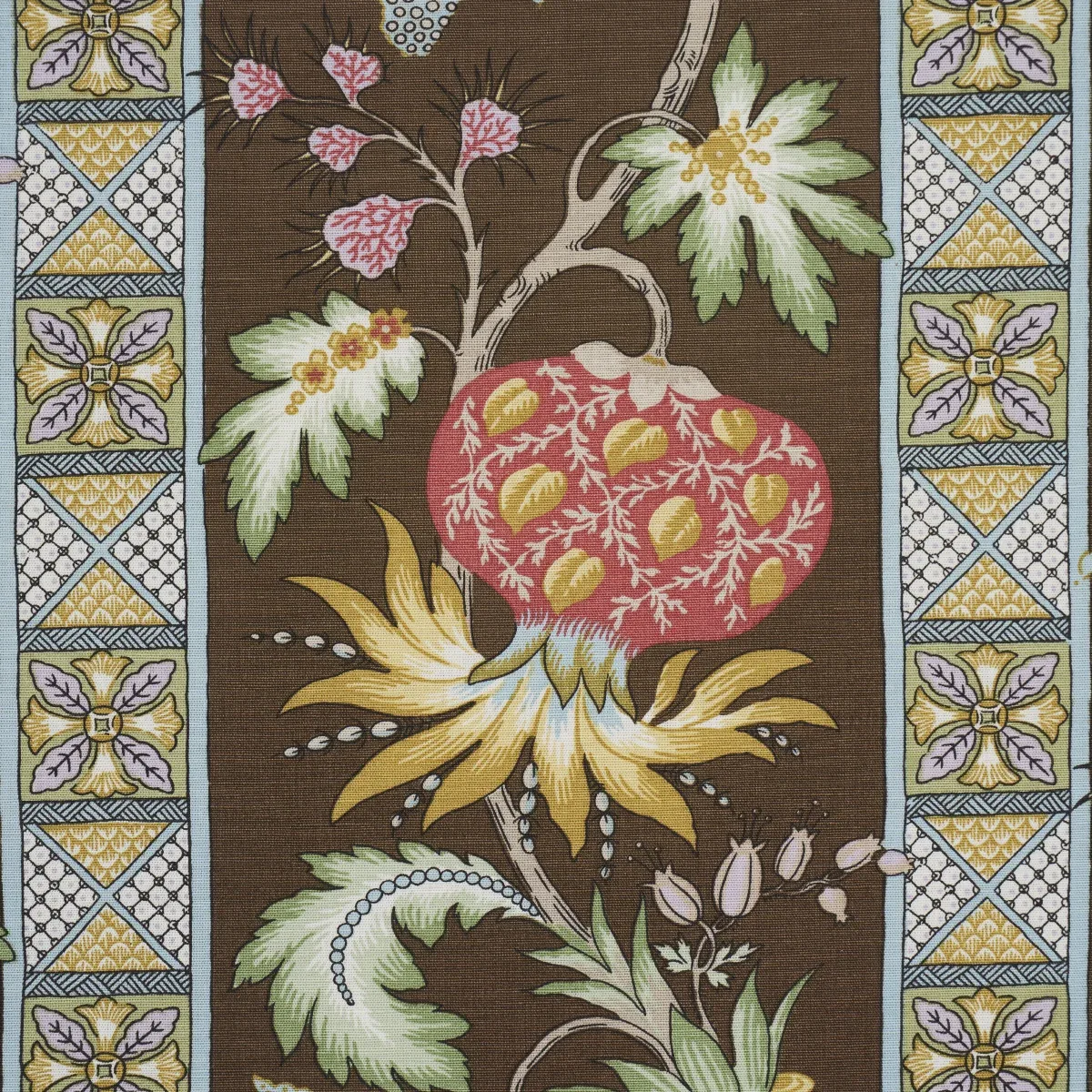 BAILEY BOTANICAL fabric CHOCOLATE color by Schumacher
