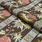 BAILEY BOTANICAL fabric CHOCOLATE color by Schumacher