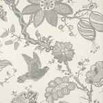BALI VINE Fabric – CHARCOAL | Schumacher | Wallpaper Twins BALI VINE fabric CHARCOAL color by Schumacher