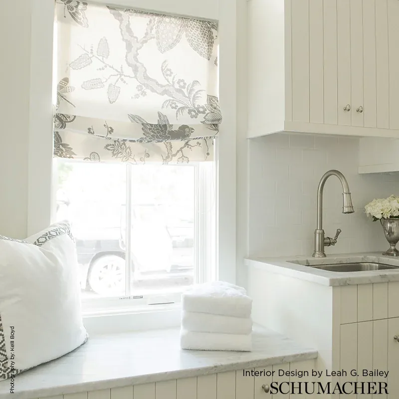 BALI VINE fabric SANDSTONE color by Schumacher