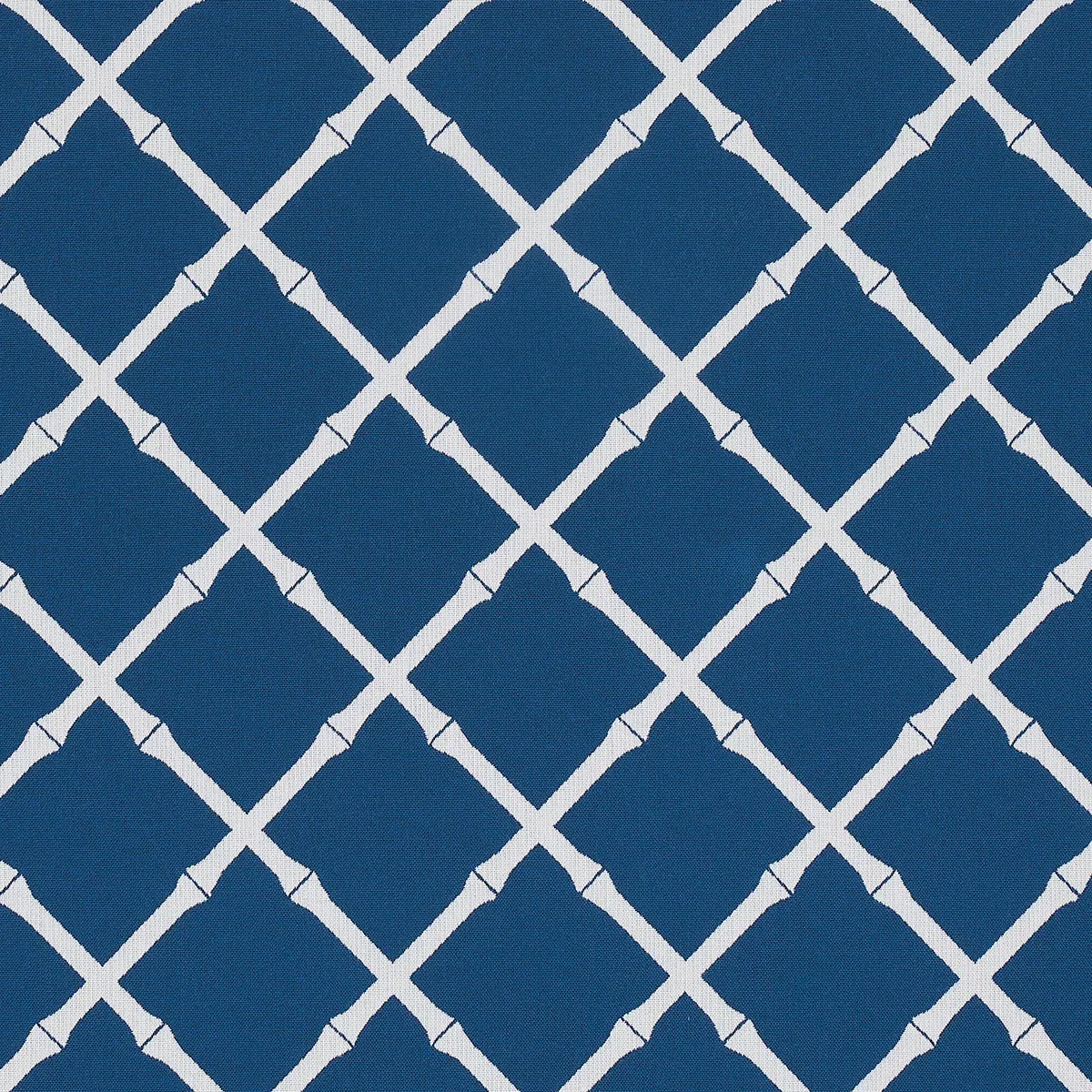 BAMBOO TRELLIS INDOOR/OUTDOOR fabric NAVY color by Schumacher