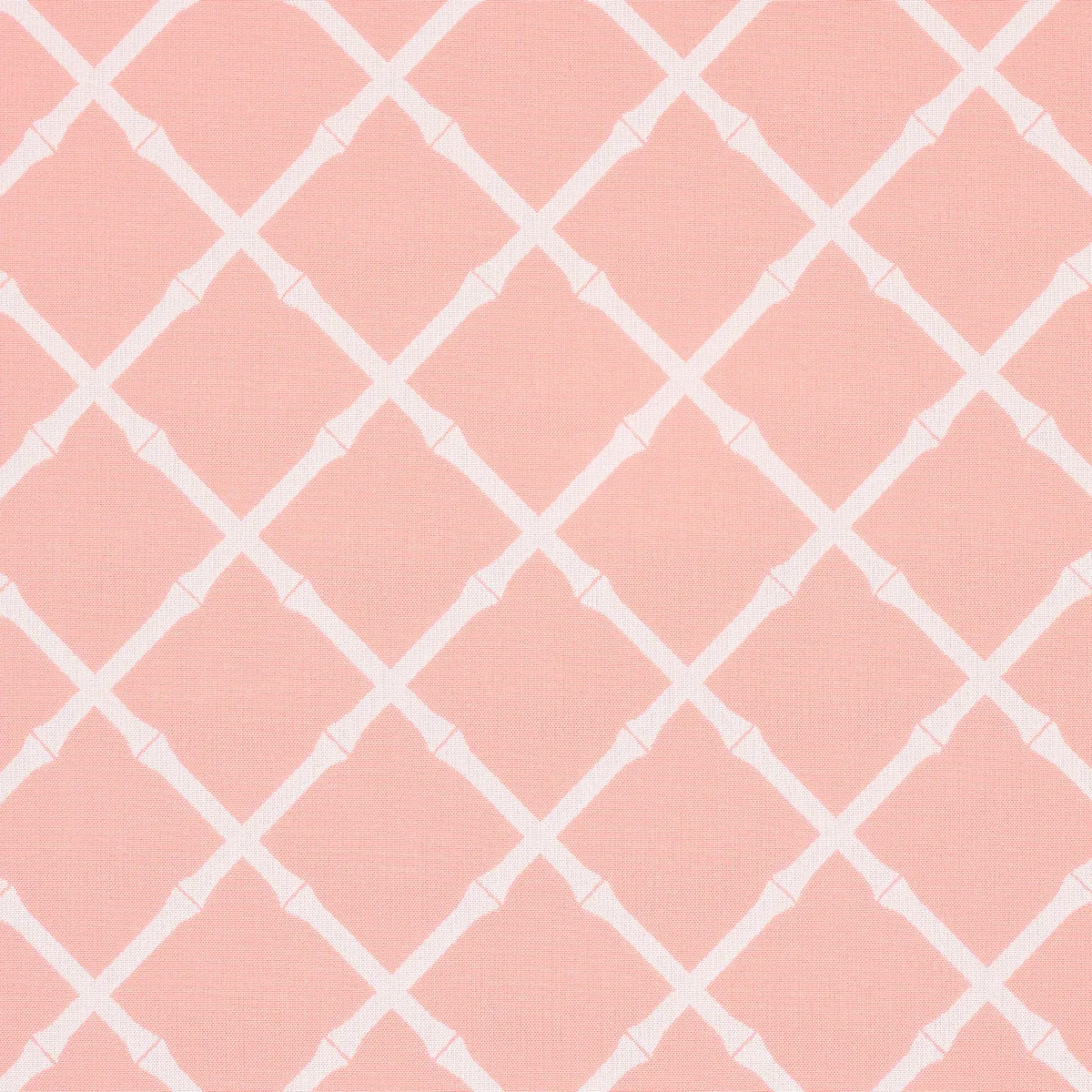 BAMBOO TRELLIS INDOOR/OUTDOOR fabric PINK color by Schumacher