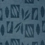 BANANA LEAF CUT OUT fabric BLUE color by Schumacher