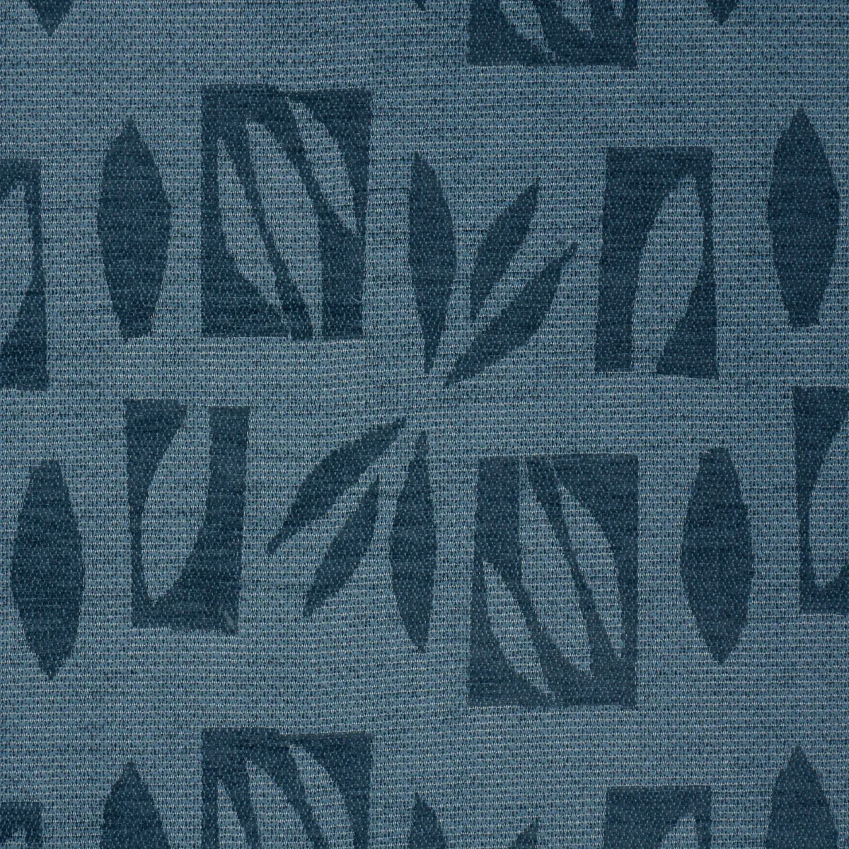 BANANA LEAF CUT OUT fabric BLUE color by Schumacher