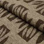BANANA LEAF CUT OUT Fabric – BROWN | Schumacher | Wallpaper BANANA LEAF CUT OUT fabric BROWN color by Schumacher