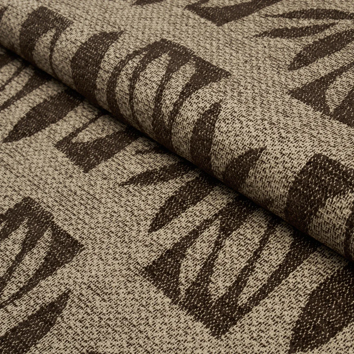 BANANA LEAF CUT OUT Fabric – BROWN | Schumacher | Wallpaper BANANA LEAF CUT OUT fabric BROWN color by Schumacher