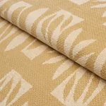 BANANA LEAF CUT OUT fabric CREAM color by Schumacher