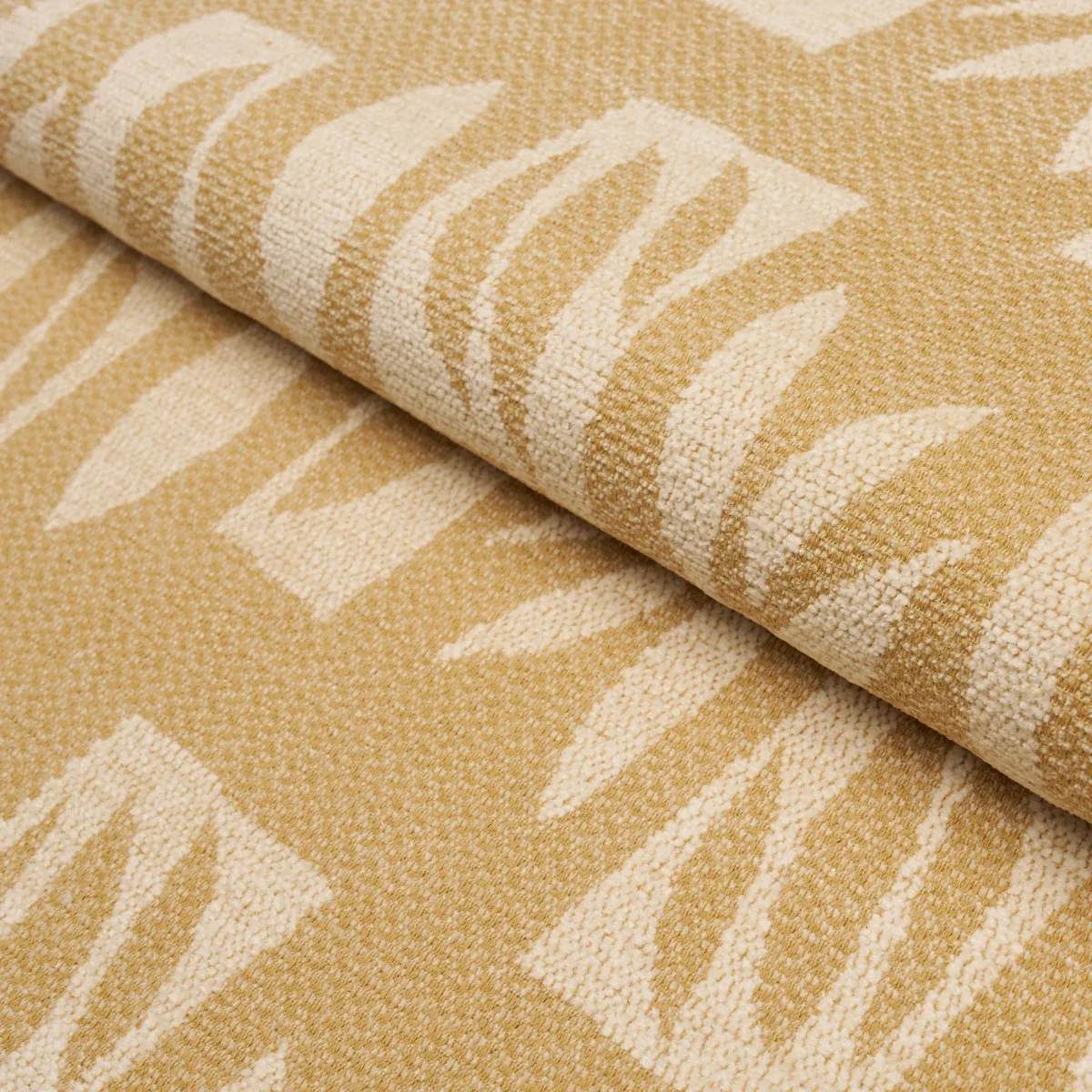 BANANA LEAF CUT OUT fabric CREAM color by Schumacher
