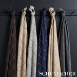 BANCROFT WOOL PLAID Fabric – FOG | Schumacher | Wallpaper Tw BANCROFT WOOL PLAID fabric FOG color by Schumacher
