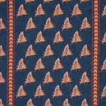 BANGALORE IMAGINATION Fabric – BLEU | Schumacher | Wallpaper BANGALORE IMAGINATION fabric BLEU color by Schumacher