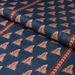 BANGALORE IMAGINATION Fabric – BLEU | Schumacher | Wallpaper BANGALORE IMAGINATION fabric BLEU color by Schumacher