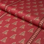 BANGALORE IMAGINATION Fabric – ROUGE | Schumacher | Wallpape BANGALORE IMAGINATION fabric ROUGE color by Schumacher
