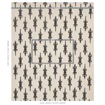 BARACOA EMBROIDERY Fabric – BLACK | Schumacher | Wallpaper T BARACOA EMBROIDERY fabric BLACK color by Schumacher