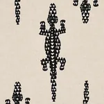 BARACOA EMBROIDERY Fabric – BLACK | Schumacher | Wallpaper T BARACOA EMBROIDERY fabric BLACK color by Schumacher