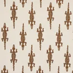 BARACOA EMBROIDERY fabric BROWN color by Schumacher