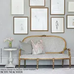 BARGELLO fabric BLUSH CONCH color by Schumacher