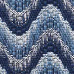 BARGELLO WAVE Fabric – BLUE | Schumacher | Wallpaper Twins BARGELLO WAVE fabric BLUE color by Schumacher