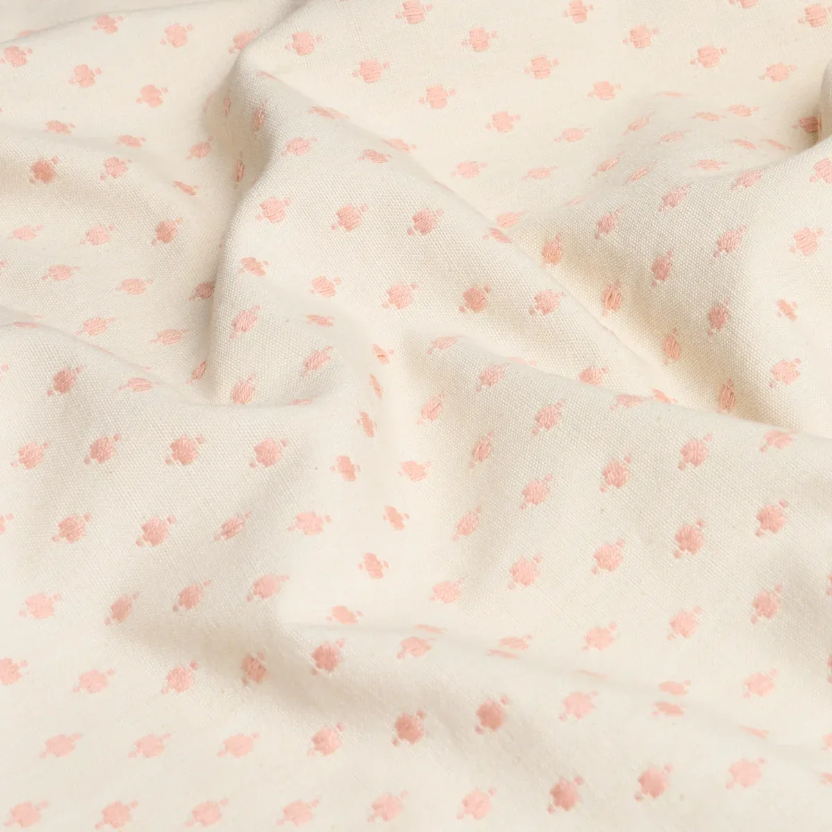 BARLOW fabric BLUSH color by Schumacher