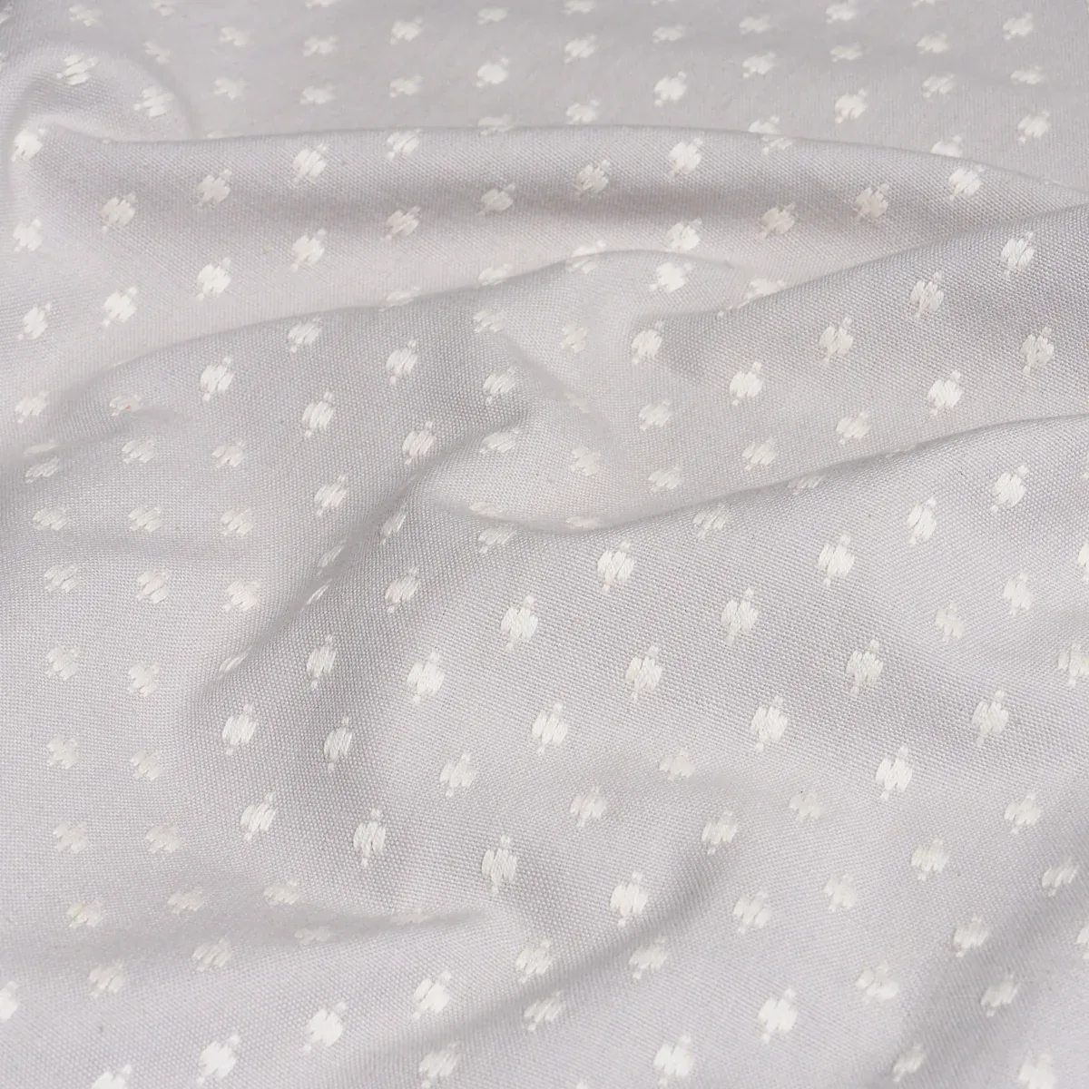 BARLOW Fabric – IVORY ON GREY | Schumacher | Wallpaper Twins BARLOW fabric IVORY ON GREY color by Schumacher